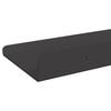 vidaXL Wall Shelf with Shelf Wall-mounted 2 pcs Black 30 x 9 x 2.5 cm