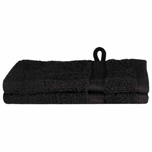 vidaXL Guest Towel SOLUND Black 550 gsm