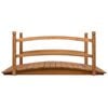 vidaXL Garden Bridge 140x60x60 cm Solid Firwood