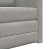 vidaXL Folding Sofa Bed Light Grey 74 x 77 x 81 cm Velvet