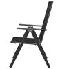 vidaXL Folding Garden Chairs 4 pcs Aluminium and Textilene Black