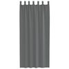 vidaXL Voile Curtains with Loops 2 pcs Dark Grey 140x245 cm