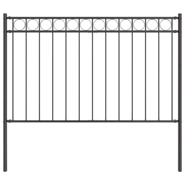 vidaXL Fence Element Assen Grey 170 x 170 cm Steel