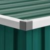 vidaXL Garden Shed Green 195x198x159 cm Galvanised Steel