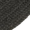vidaXL Braided Rug Reversible Anthracite and Natural 120 cm Jute Round