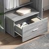 vidaXL Desk Grey Sonoma 131.5 x 50 x 106.5 cm Engineered Wood