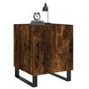 vidaXL Bedside Cabinet Smoked Oak 40x40x50 cm Engineered Wood