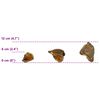 vidaXL Garden Stones Brown 12 cm Glass