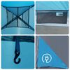 vidaXL Family Tent Cabin 8-Person Blue Waterproof