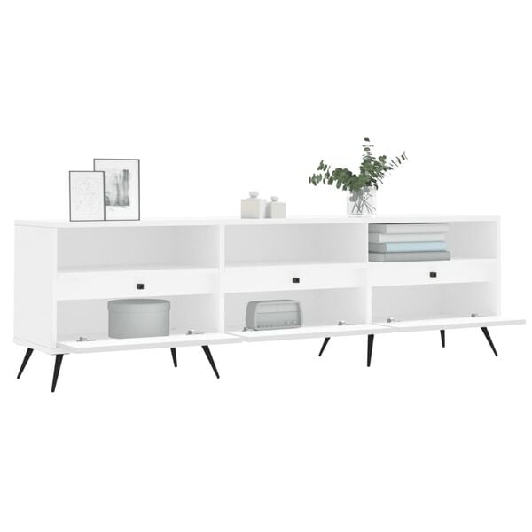 vidaXL TV Cabinet White 150x30x44.5 cm Engineered Wood