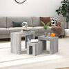 vidaXL Nesting Coffee Tables 3 pcs Grey Sonoma Engineered Wood