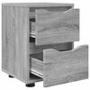 vidaXL Bedside Tables with Drawer 2 pcs Grey Sonoma 30.5 x 30 x 43 cm
