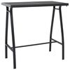 vidaXL 5 Piece Garden Bar Set Black and Grey