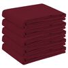 vidaXL Table Cloth 5 pcs Rectangular Wine Red 110 x 140 cm Polyester