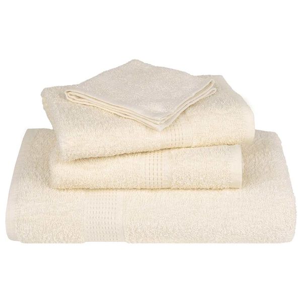 vidaXL Guest Towels "FROGN" 10 pcs Cream 30x50 cm 360 gsm