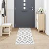 vidaXL Kitchen Rug White 300 x 60 cm Velvet
