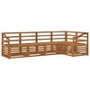 vidaXL Outdoor Sofa Set 5 pcs Natural Polyester