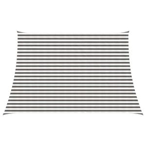 vidaXL Sunshade Sail Light Grey and White 4 / 5 x 3 m HDPE