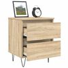 vidaXL Bedside Cabinet Sonoma Oak 40x35x50 cm Engineered Wood