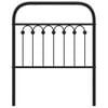 vidaXL Metal Replace Headboard Black 75 cm
