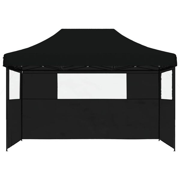 vidaXL Party Tent Folding Black 279 x 410 x 315 cm Oxford Fabric