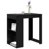vidaXL Bar Table Black Oak 102 x 70 x 103.5 cm Engineered Wood