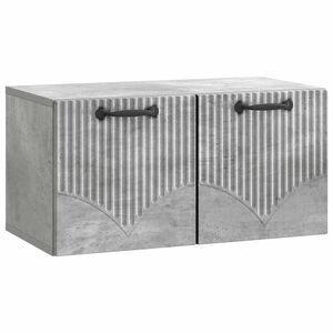 vidaXL Wall-Mounted TV Cabinet Concrete Grey 59.5 x 31 x 30 cm