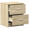 vidaXL Bedside Cabinets 2 pcs with 2 Drawers Sonoma Oak 40x36x50 cm