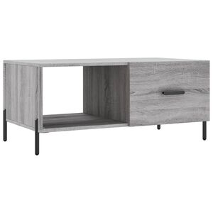 vidaXL Coffee Table Grey Sonoma 90x50x40 cm Engineered Wood