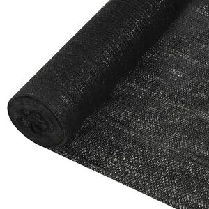 vidaXL Privacy Net Black 1.2x50 m HDPE 150 g/m&sup2;