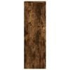 vidaXL Plant Stands 2 pcs Smoked Oak 33x33x100 cm Engineered Wood