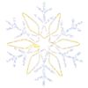 vidaXL Christmas Snowflake Lights LOVIISA 140 LEDs Cold White &Oslash; 55 cm