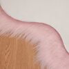 vidaXL Faux Sheepskin Rug TAFALLA Pink 60 x 90 cm Polyester