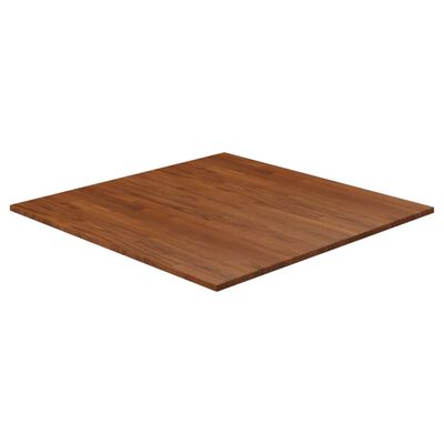 vidaXL Square Table Top Dark Brown 80x80x1.5cm Treated Solid Wood Oak