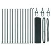 vidaXL Welded Wire Fence with Concrete Base 25 x 0.4 m (W x H)