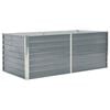 vidaXL Raised Garden Bed | Grey | Galvanised Steel | 160x80x45 cm | Durable