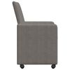 vidaXL Dining Chairs with Wheels 2 pcs Light grey 57 x 66 x 94 cm