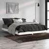 vidaXL Bed Frame without Mattress High Gloss White 135x190 cm Double