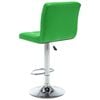 vidaXL Bar Stools 2 pcs Green Faux Leather
