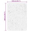 vidaXL Rug HUARTE Short Pile Soft and Washable Cream 140x200 cm