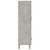 vidaXL Highboard Concrete Grey 70x31x115 cm Engineered Wood