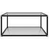 vidaXL Coffee Table Transparent 80x80x35 cm Tempered Glass