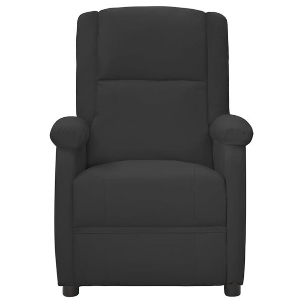 vidaXL Recliner Chair Black Faux Leather