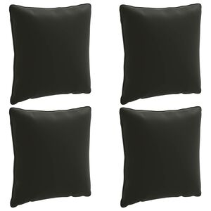 vidaXL 4-Piece Back Cushions PUTTEN 4 pcs 100% Polyester Black