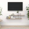 vidaXL Wall-Mounted TV Shelf White & Sonoma Oak 125x18x23 cm Engineered Wood