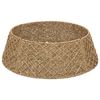 vidaXL Christmas Tree Collar Round Natural Dia. 45 x 22 cm Seagrass