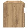 vidaXL TV Cabinet with LED Lights Artisan Oak 120x35x40 cm Engineered Wood
