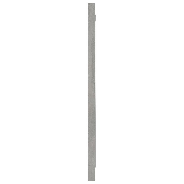 vidaXL Bathroom Mirror Concrete Grey 40x1.5x37 cm Engineered Wood