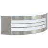 vidaXL Outdoor Wall Light Silver 32 x 10 x 10 cm