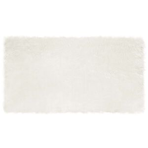 vidaXL Faux Sheepskin Rug Tafalla White 60 x 110 cm Polyester